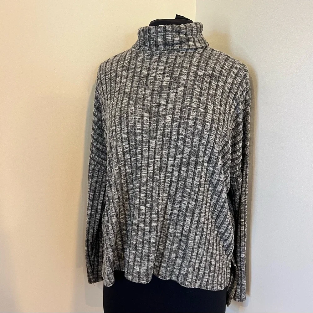 AE American eagle mock neck ribbed sweater top